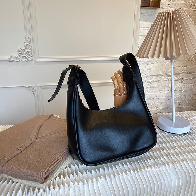 Crescent Leather Crossbody Bag
