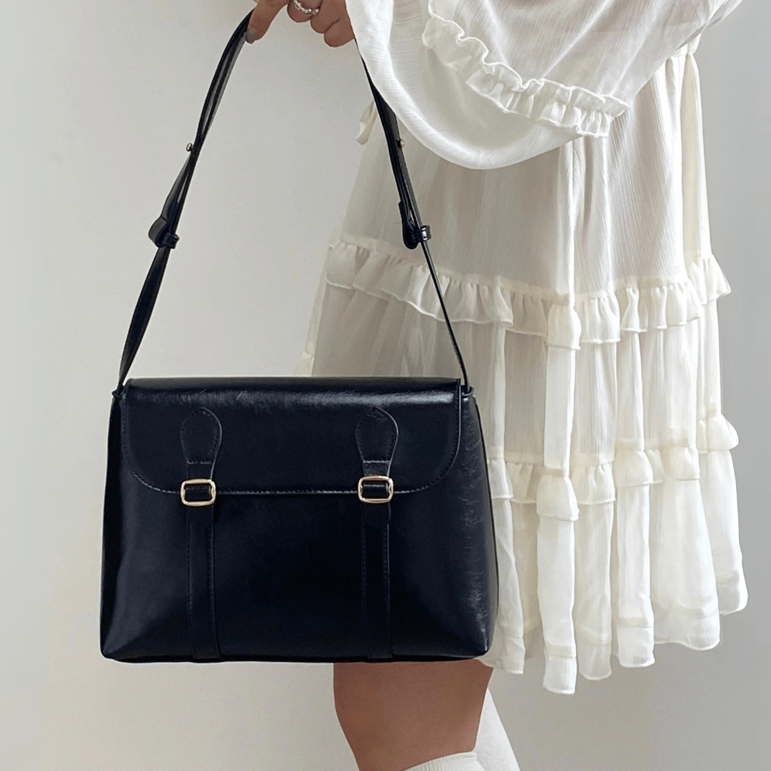 Vintage Burgundy Crossbody Bag