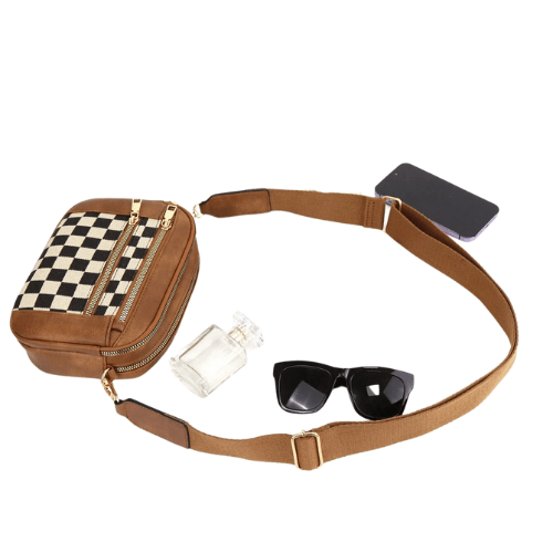 Checkered Crossbody Bag