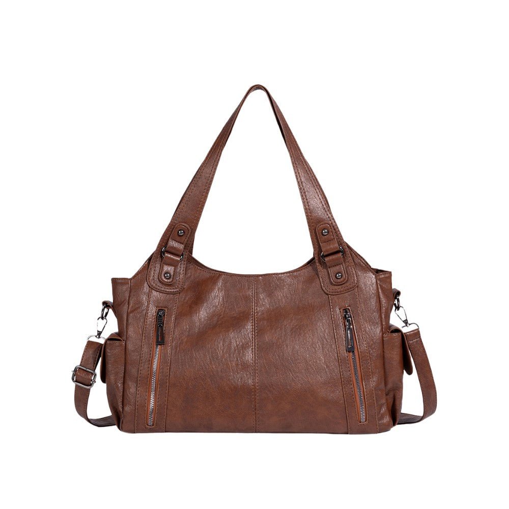 Émeline | Burgundy Leather Crossbody Bag