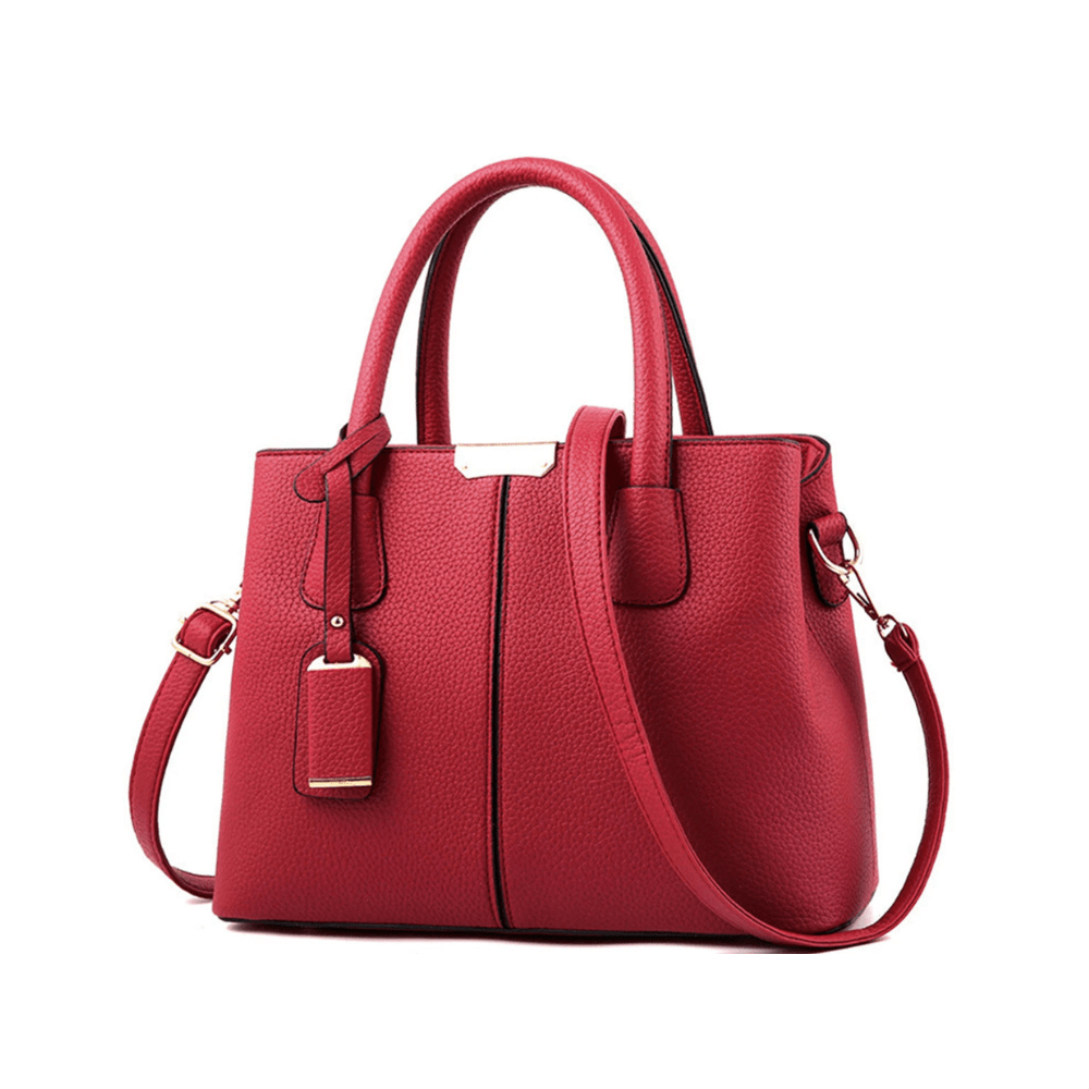 Flavie | Red Leather Crossbody Bag