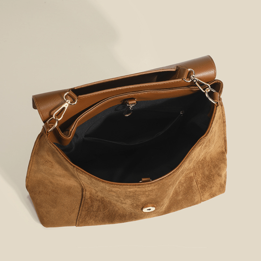 Suede Crossbody Bag