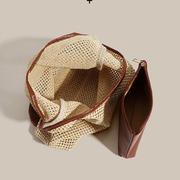 Léontine | Straw Shoulder Crossbody Bag