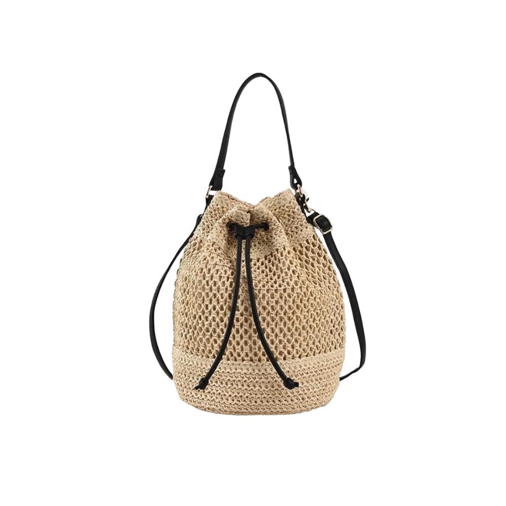 Geneviève | Straw Bucket Bag
