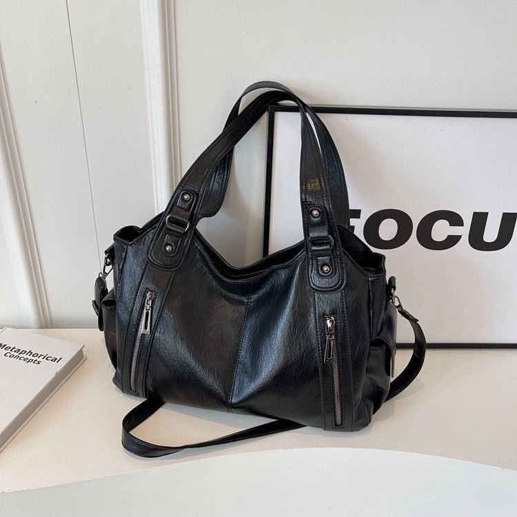 Burgundy Leather Crossbody Bag