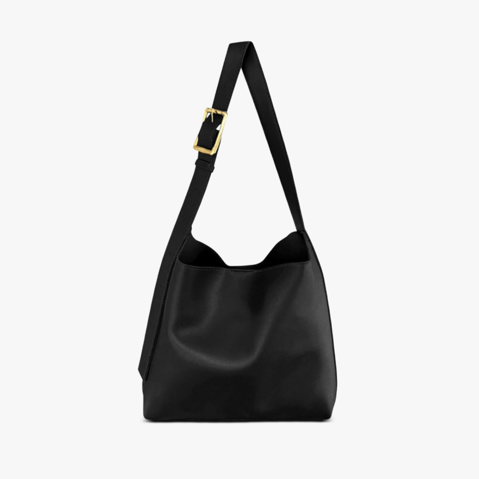 Brown Bucket Crossbody Bag