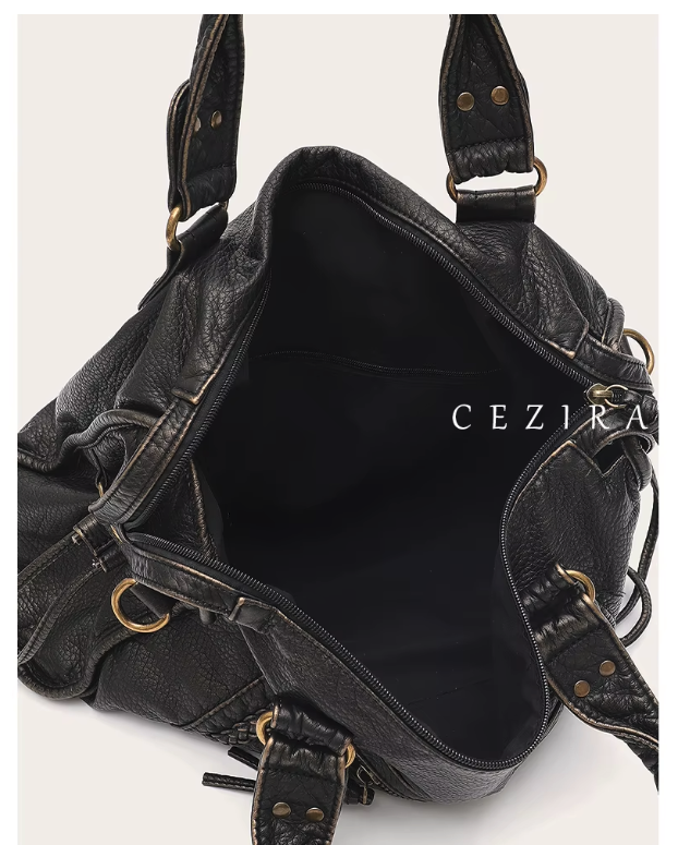 Vintage Leather Crossbody Bag