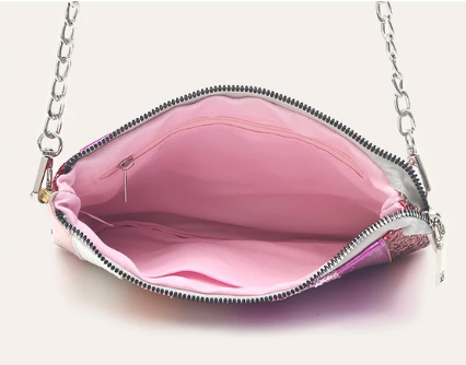 Pink summer crossbody bag