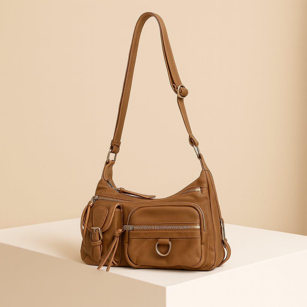 Suzanne | Brown Vintage Crossbody Bag