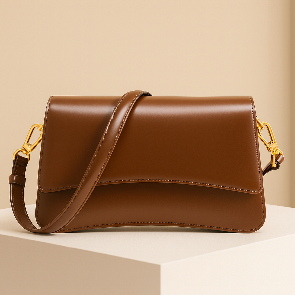 Joséphine | Brown Leather Crossbody Bag