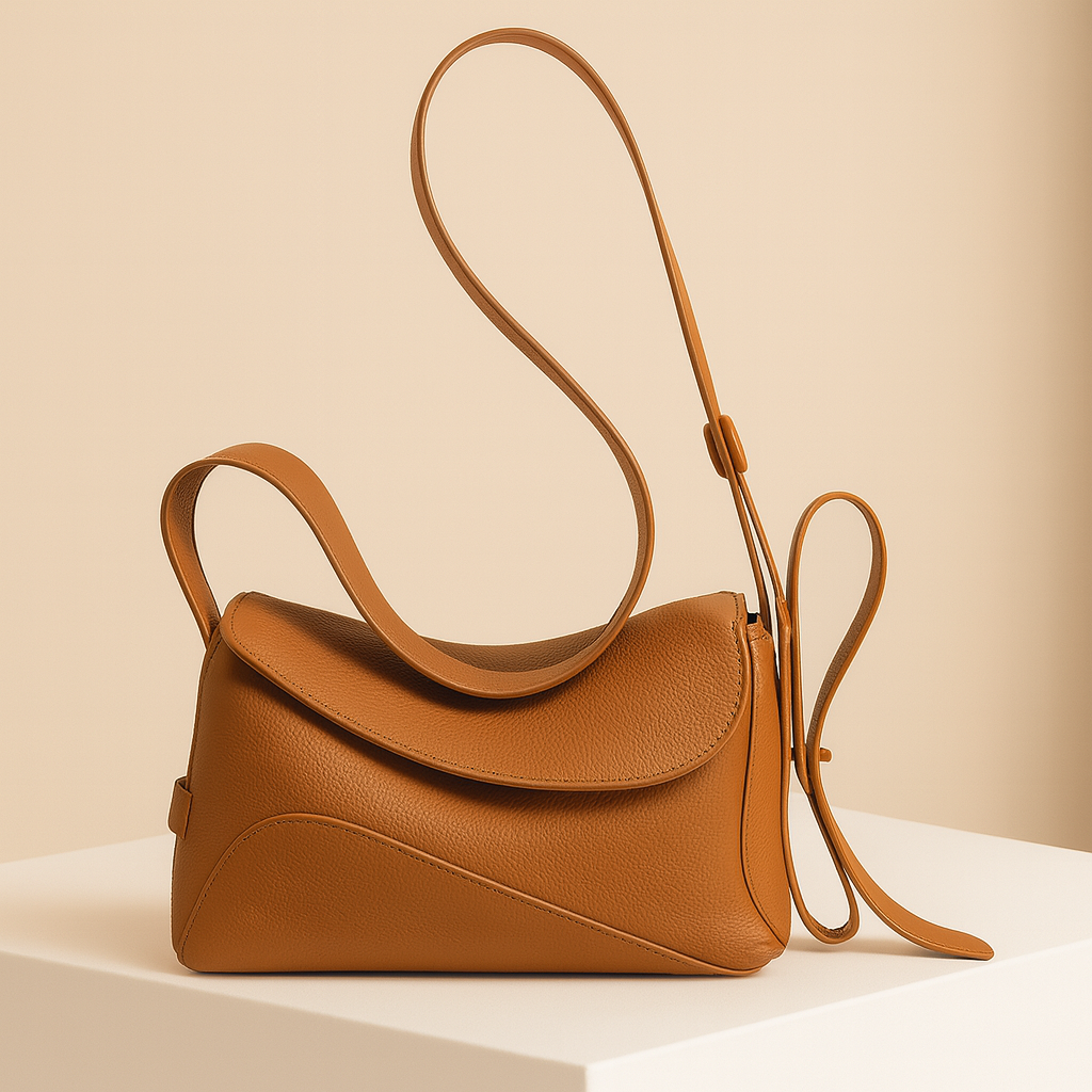 Carole | Tan leather crossbody bag