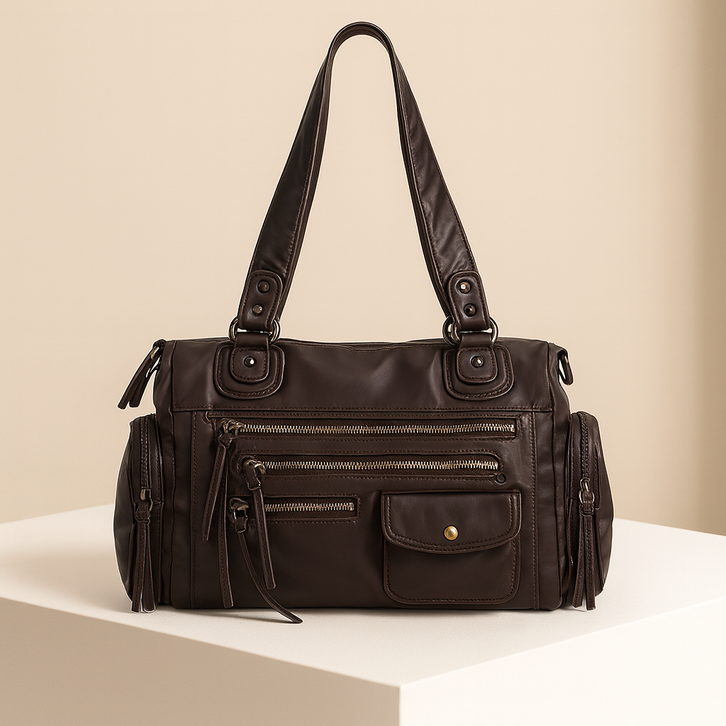 Eugénie | Vintage Brown Crossbody Bag