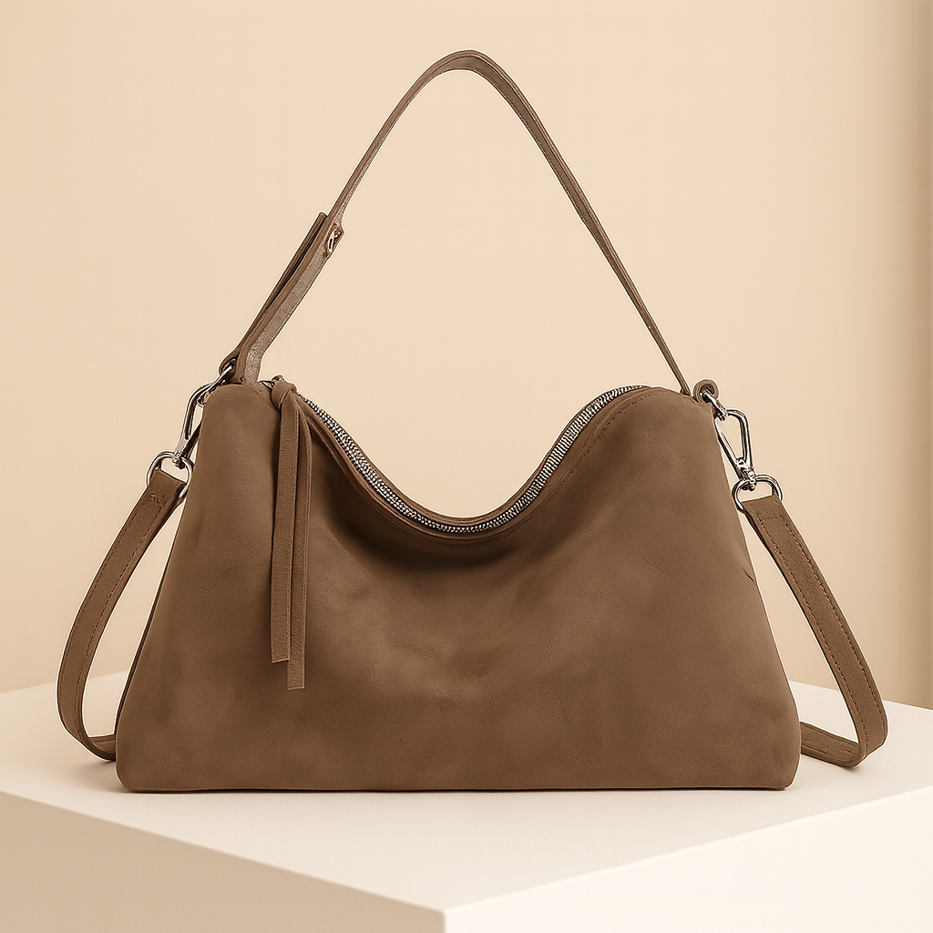 Sidonie | Suede Crescent Crossbody Bag