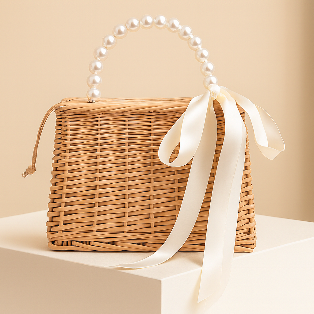 Josépha | Mini straw bow bag