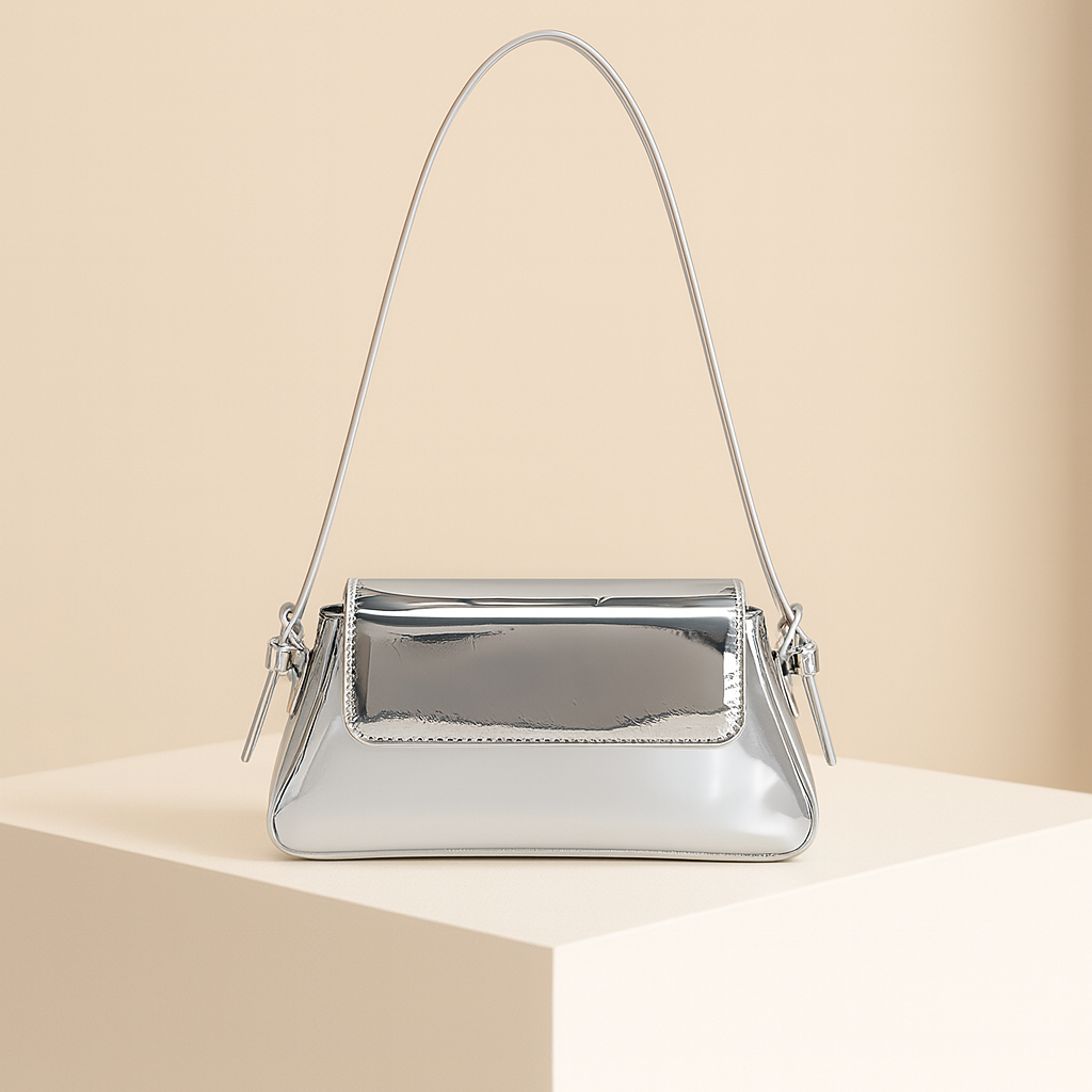 Valérie | Silver shoulder bag