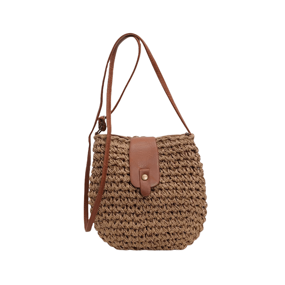 Straw crossbody bag