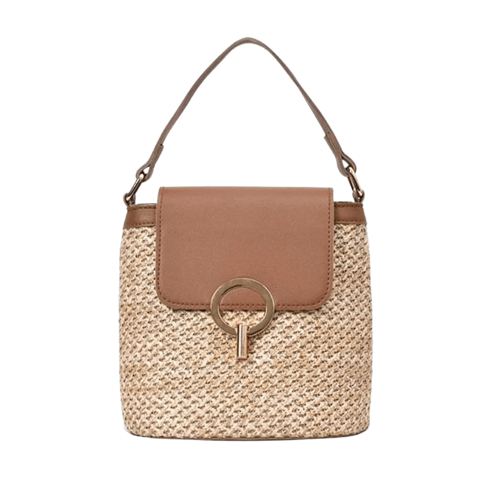 Wicker Bucket Bag