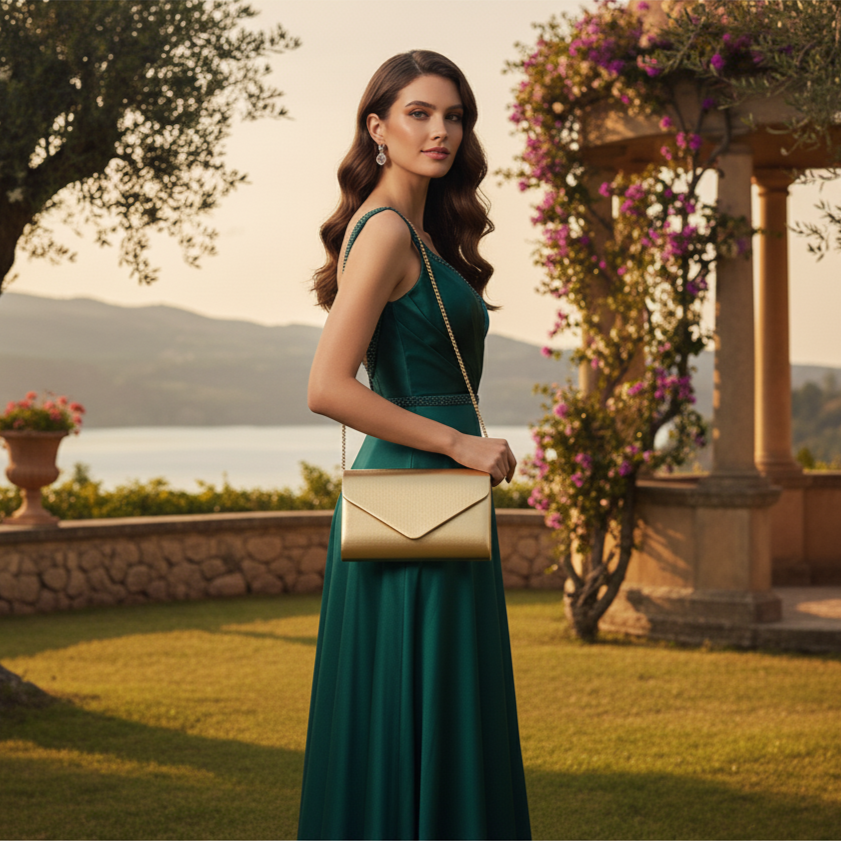 Marthe | Gold crossbody bag