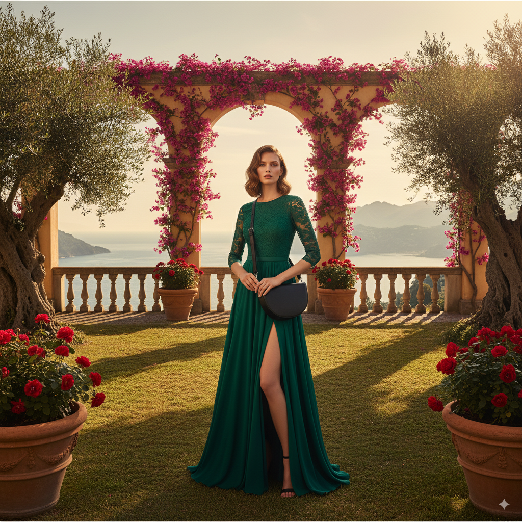 Coralie | Brown Crescent Crossbody Bag