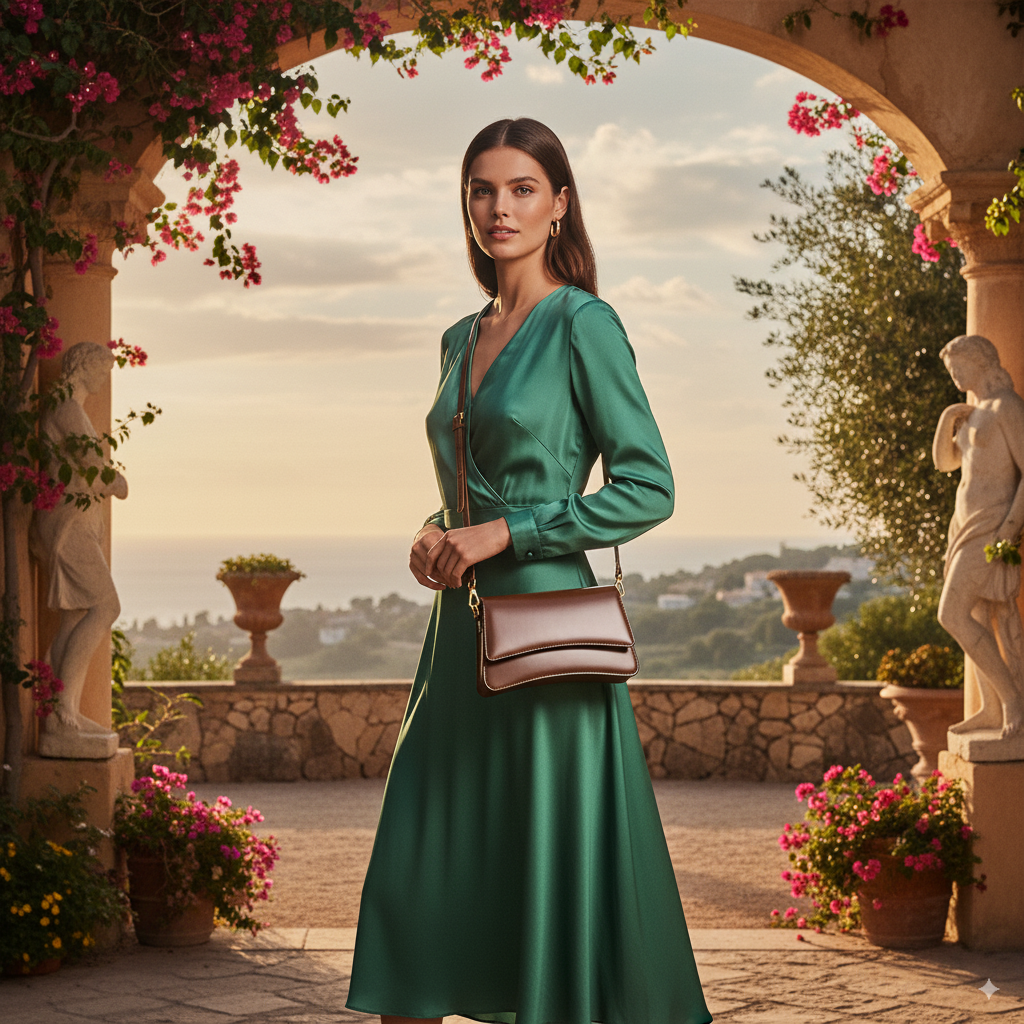 Joséphine | Brown Leather Crossbody Bag