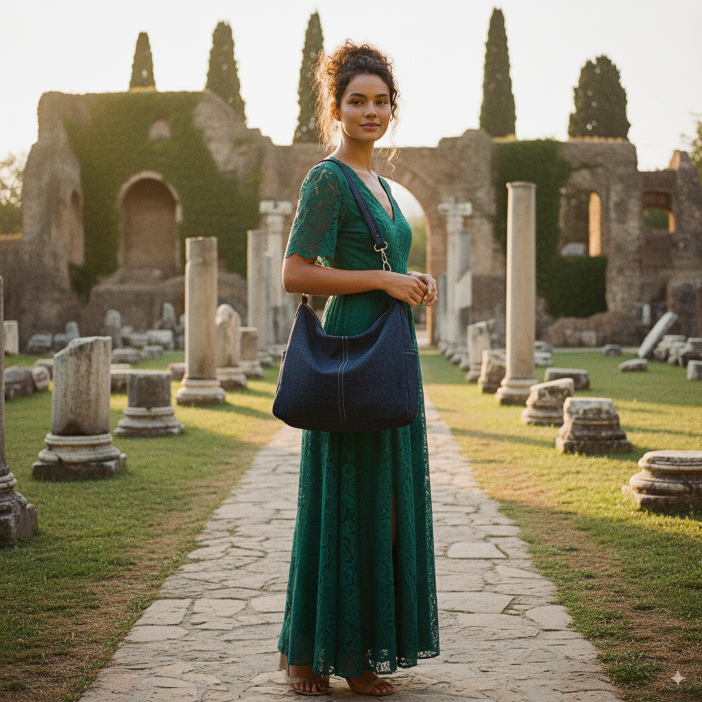 Héloïse | Denim Crossbody Shoulder Bag