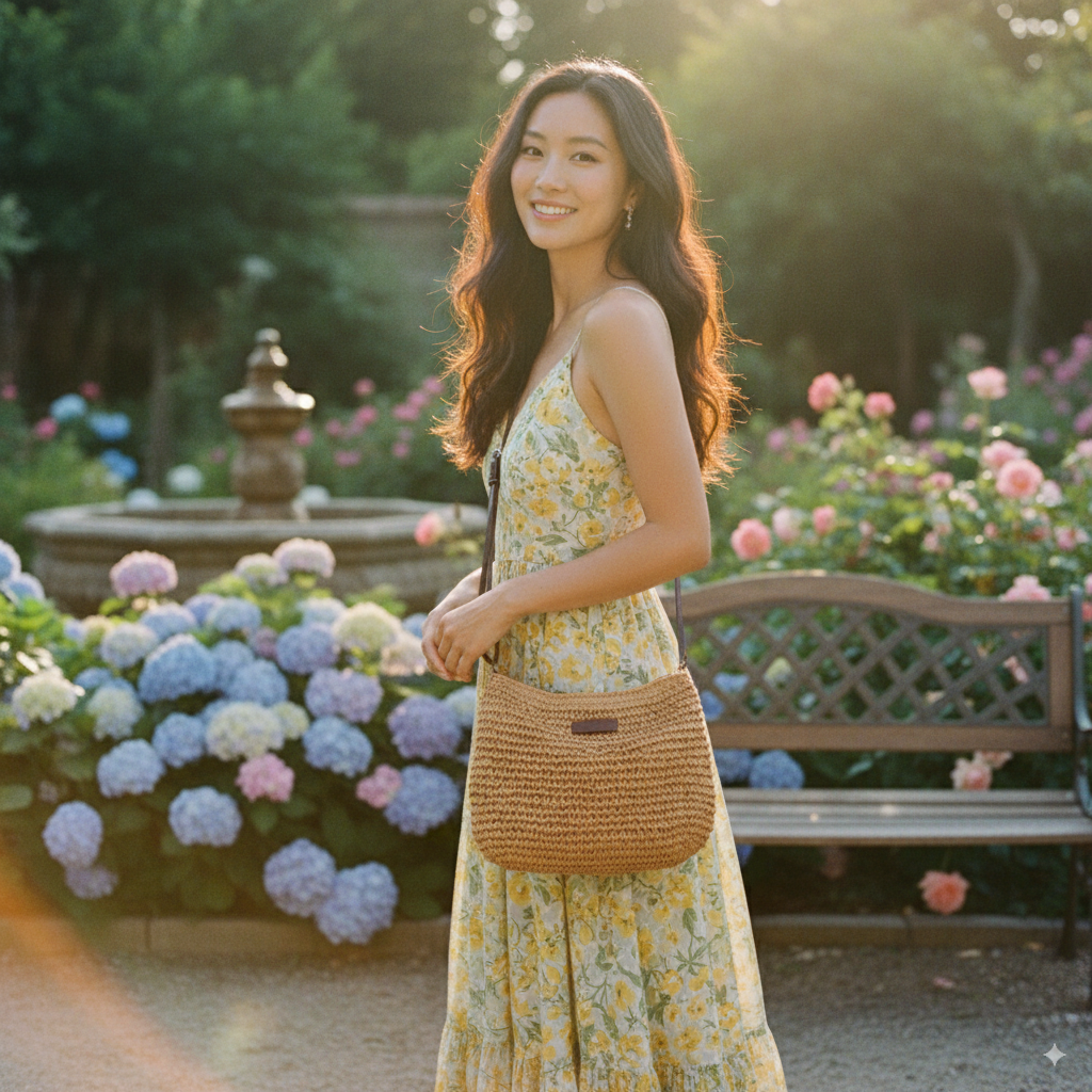 Katia | Mini Straw Crossbody Bag