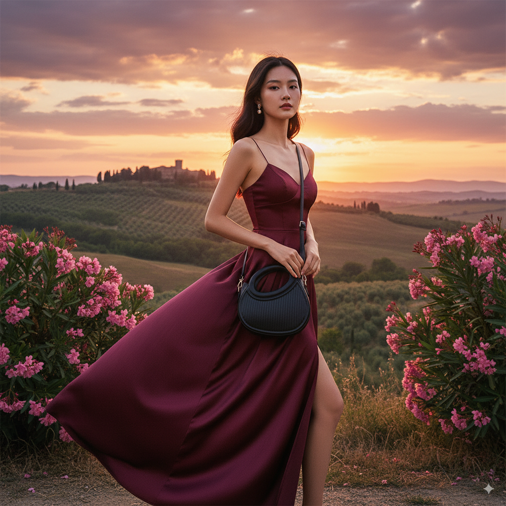 Lauryne | Mini Crescent Crossbody Bag