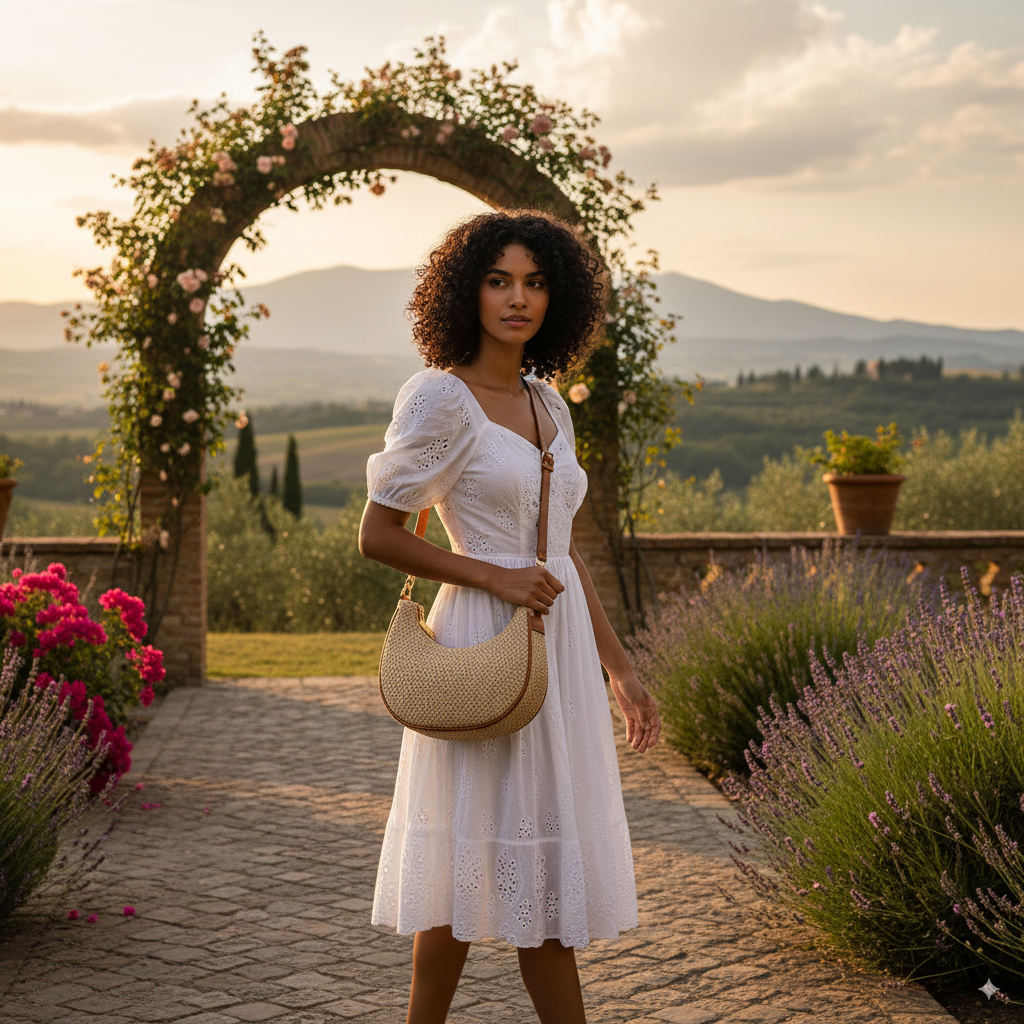 Paloma | Mini straw shoulder bag