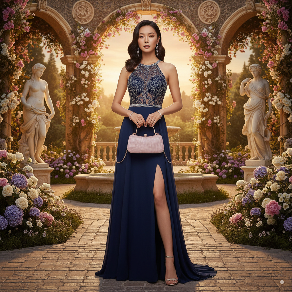 Giulia | Mini Blue Crossbody Bag