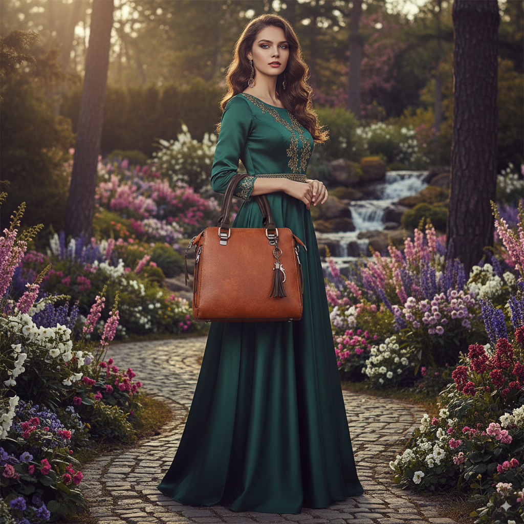 Mathilda | Set of 4 leather shoulder bags