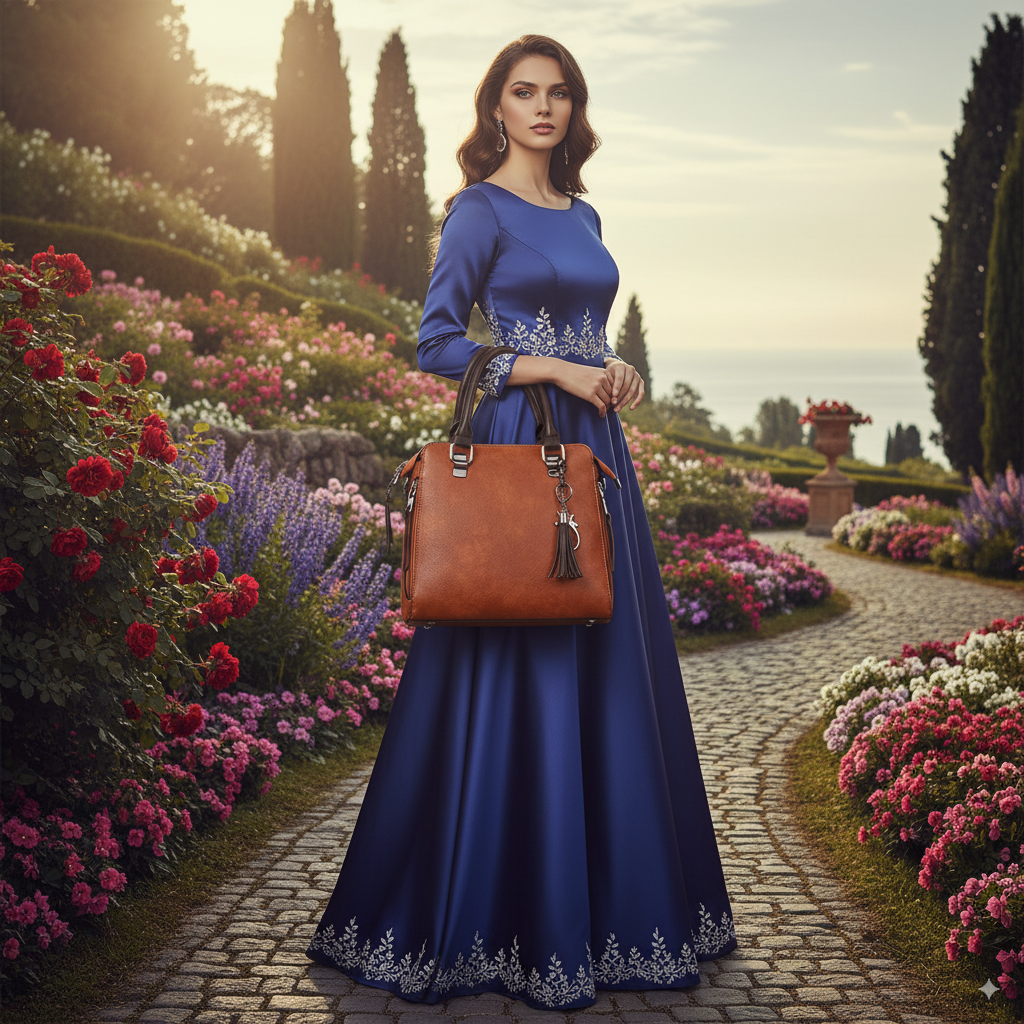 Mathilda | Set of 4 leather shoulder bags