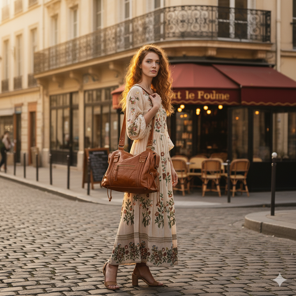 Zineb | Vintage Leather Crossbody Bag