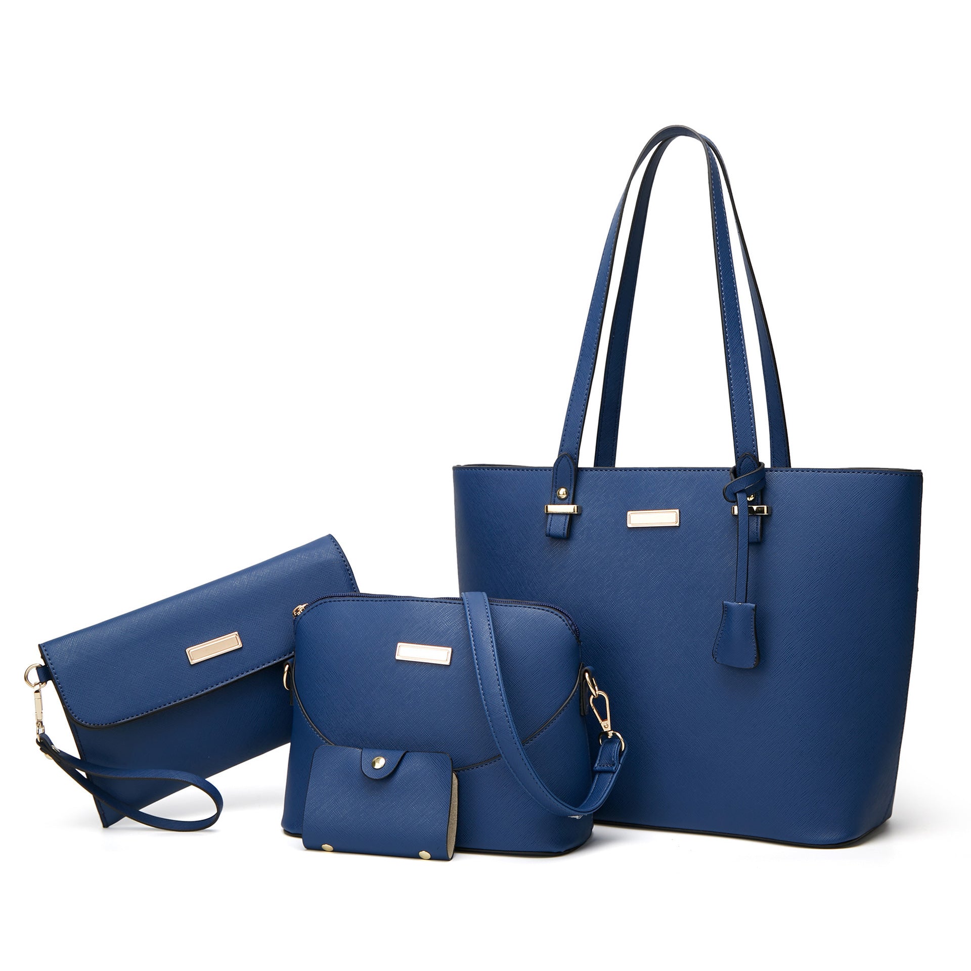 Set of leather shoulder bags