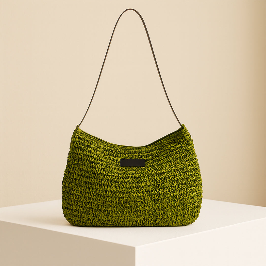 Stéphanie | Straw Crossbody Shoulder Bag