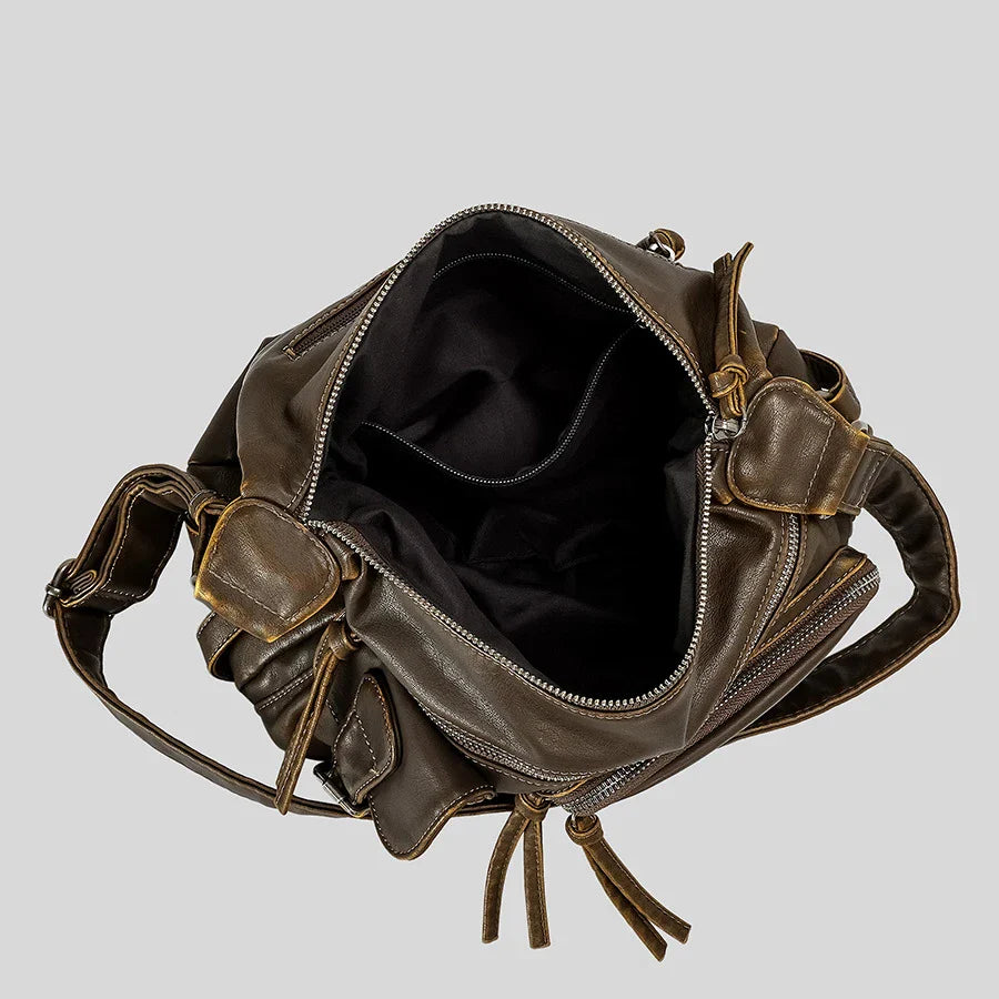 Brown Vintage Crossbody Bag