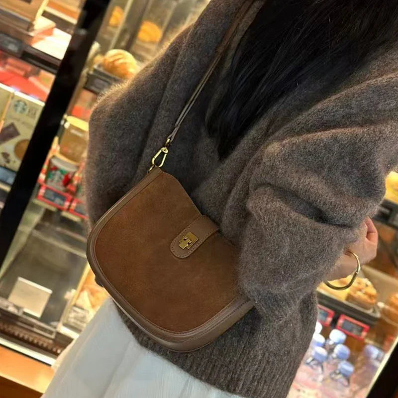 Mini Suede Crossbody Bag