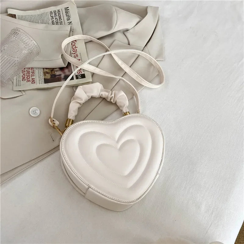 Hawa | Heart-shaped Leather Crossbody Bag