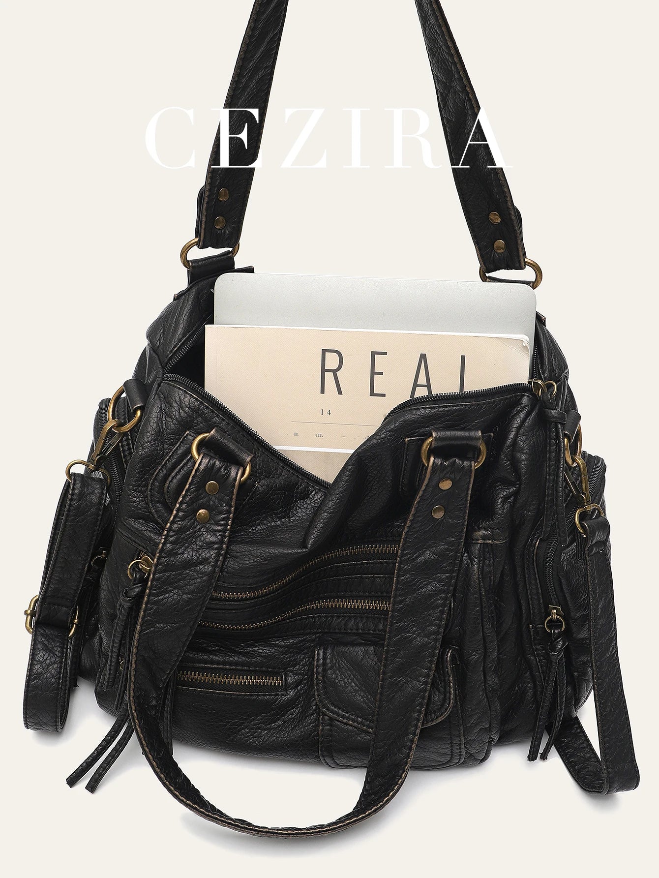Vintage Brown Crossbody Bag