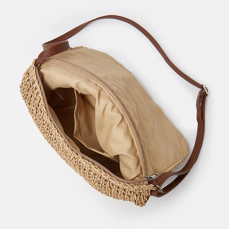 Straw Crossbody Bag