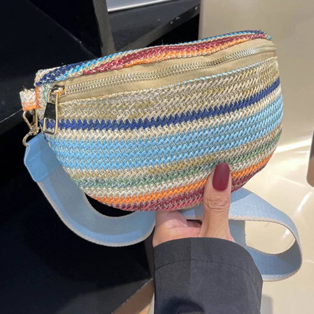Straw Crossbody Bag