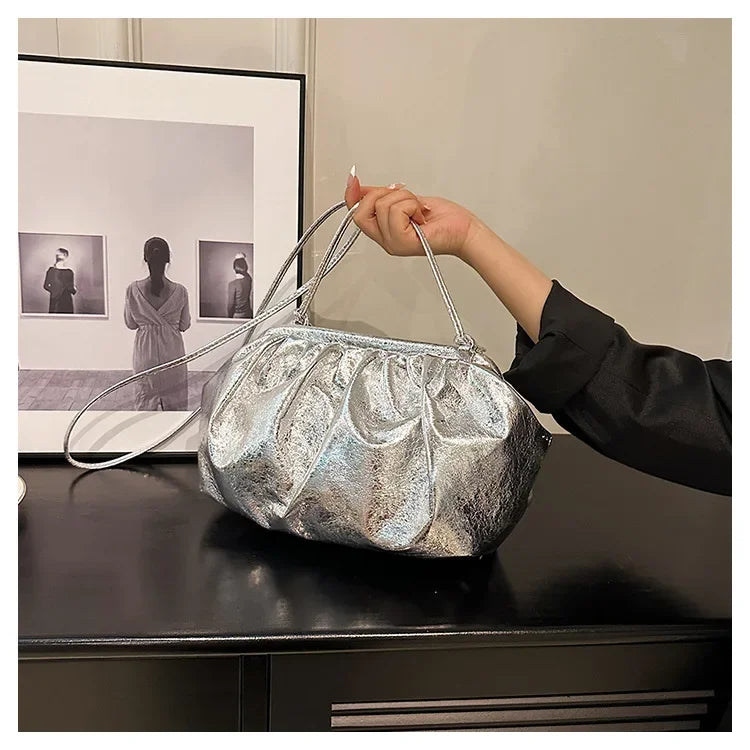 Silver Crossbody Bag