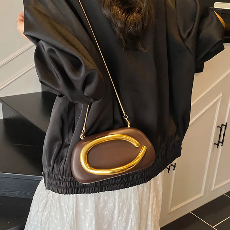 Inès | Clutch Evening Crossbody Handle Bag