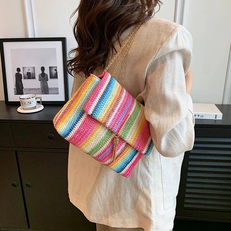 Straw Crossbody Bag