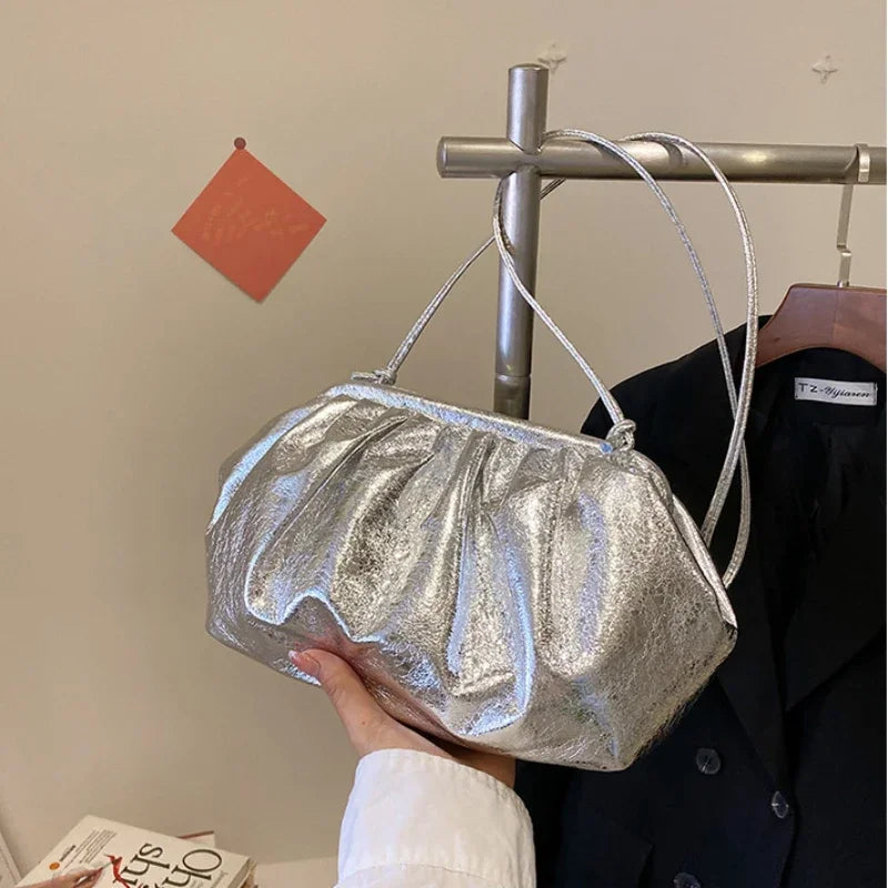 Silver Crossbody Bag