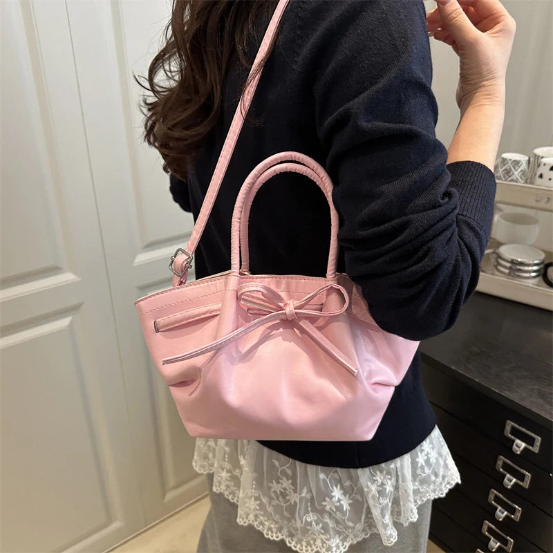Manon | Pink Girly Bow Crossbody Bag