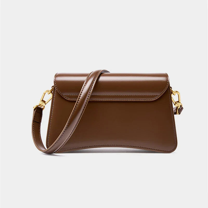 Joséphine | Brown Leather Crossbody Bag