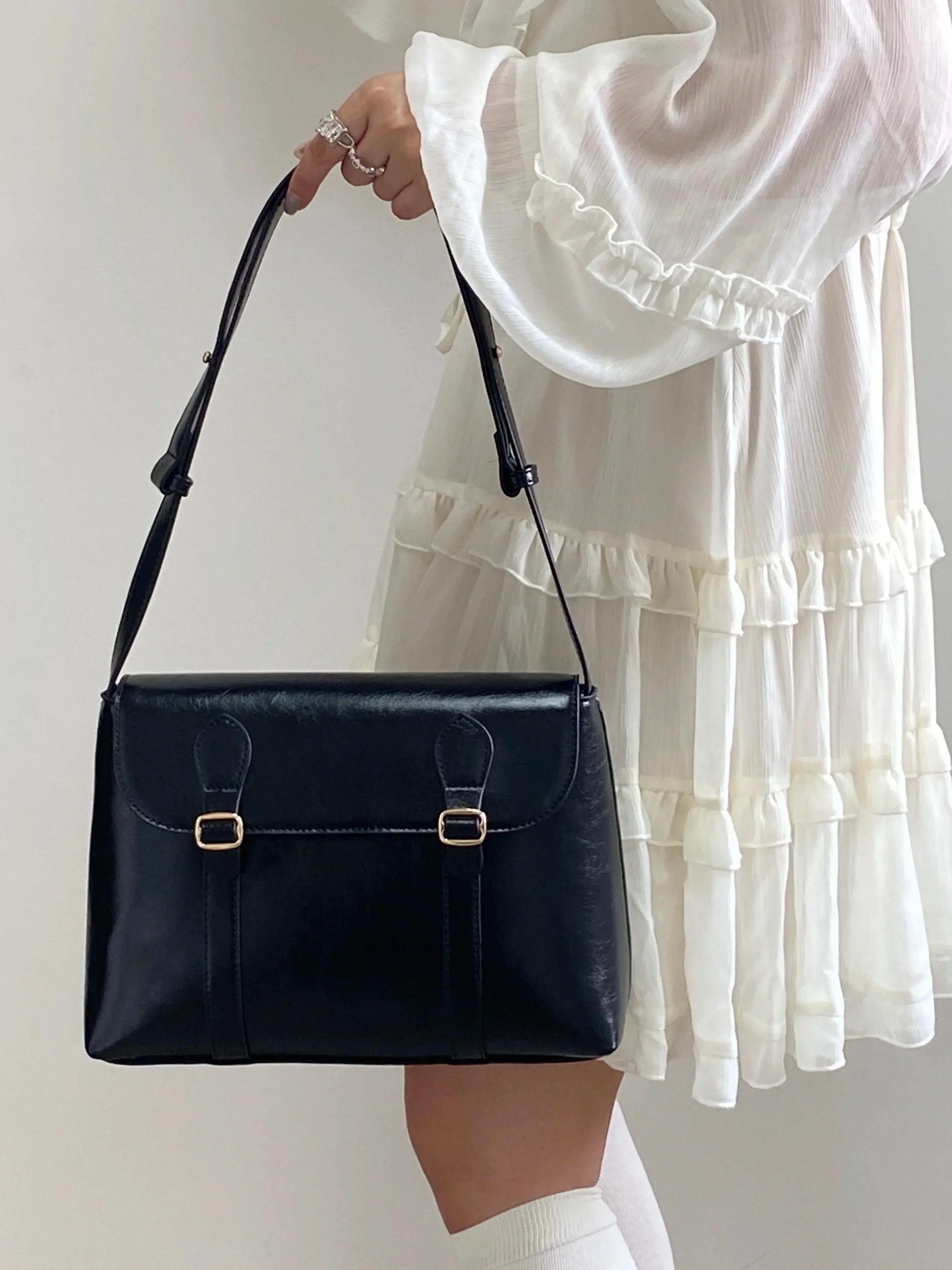 Leather crossbody bag