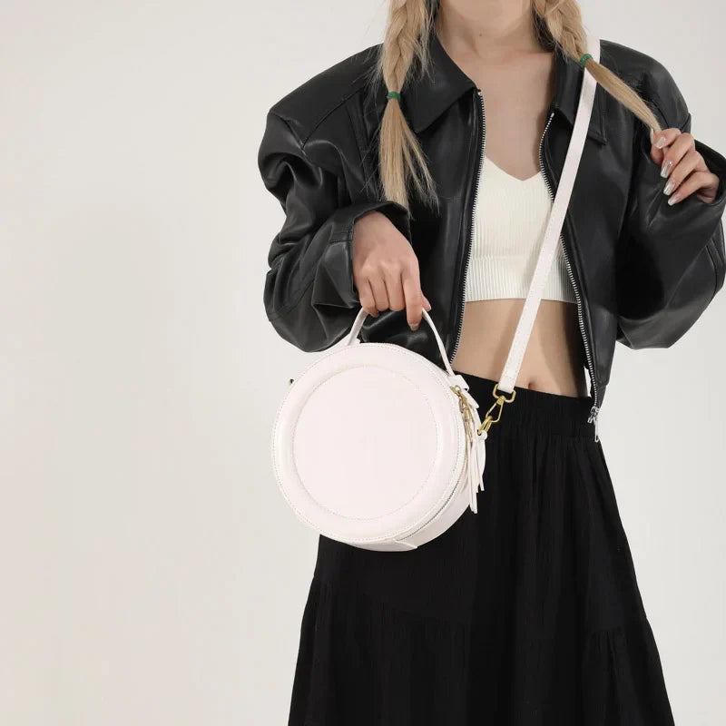 Mini leather crossbody bag