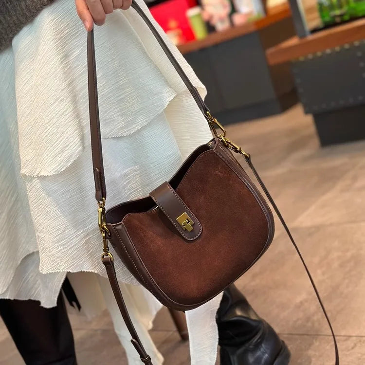 Gaëtane | Mini Suede Crossbody Bag