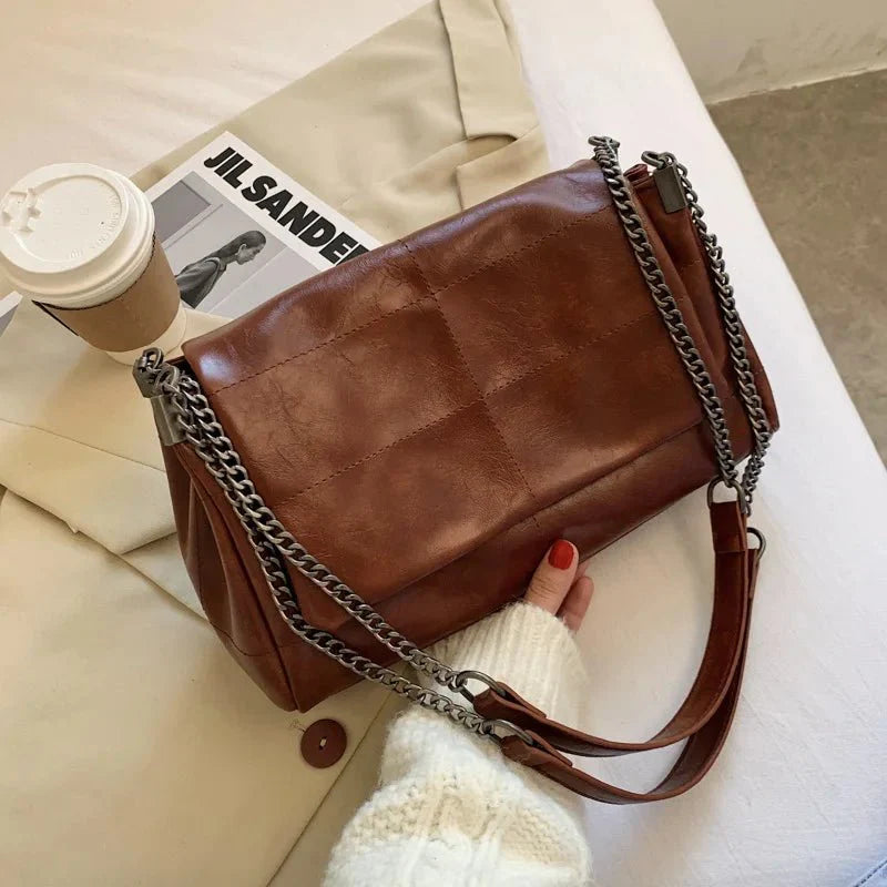 Leather crossbody bag